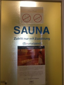 sauna bad sign