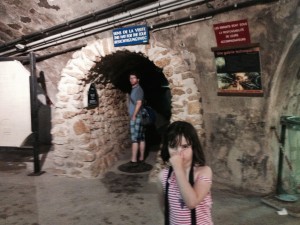 We used our pass to enter the Sewer Museum, physically located in the sewers.  It stank.