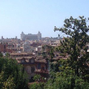 view from villa borghese