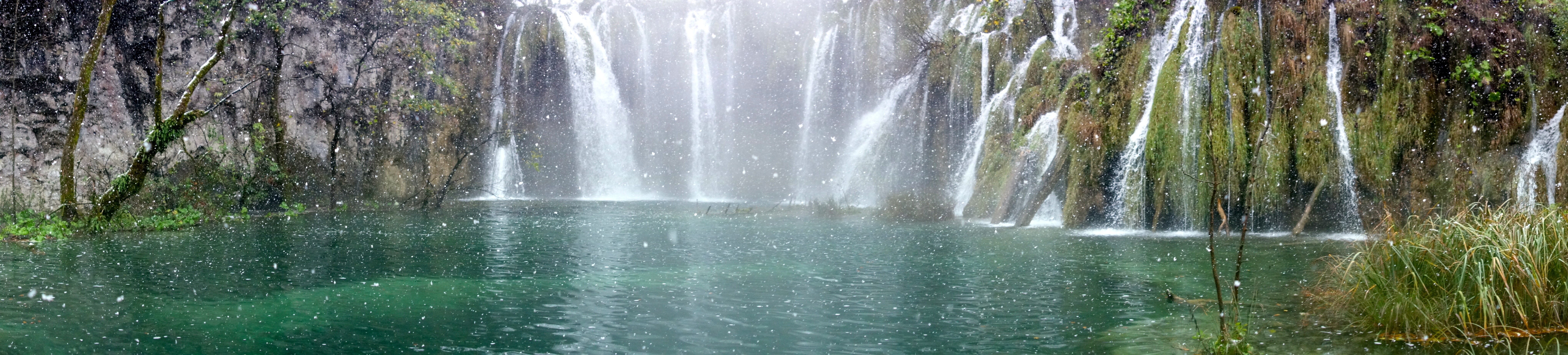 Frozen and Wandering Plitvice Lake