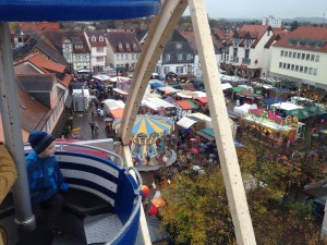 Ferris wheel view of the Marktplatz