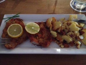 The best Schnitzel can be found at Stoawaeje Stubb in Dieburg.  I've been trying to take a photo before shoving it into my face for a year and a half now.