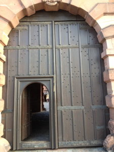 It's a door within a door! -Aschaffenburg, Germany