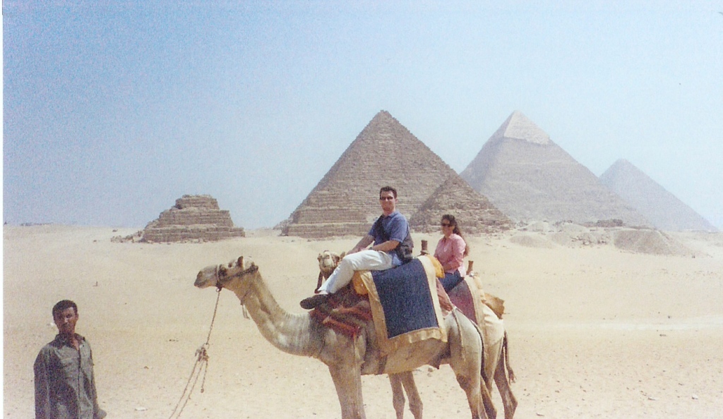 egypt pyramids camels kari