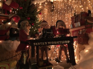 christmas elves in santa's workshop decorations 