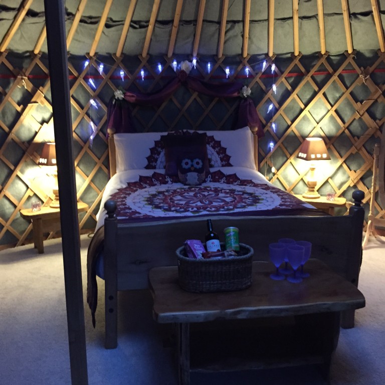 Glamping in a Yurt.  Those are Real Words.