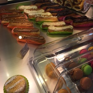 You can't go to France without indulging on sweets like eclairs!