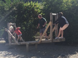 While walking around the traditional buildings of Vogtsbauernhof, you get an interactive look at the traditions of the Black Forest. A fun little playground keeps whole families busy trying to balance on one of the contraptions!